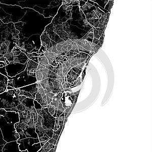 Area map of Recife, Brazil photo